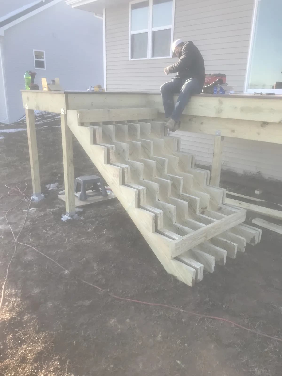 Green Bay Composite Deck Framing