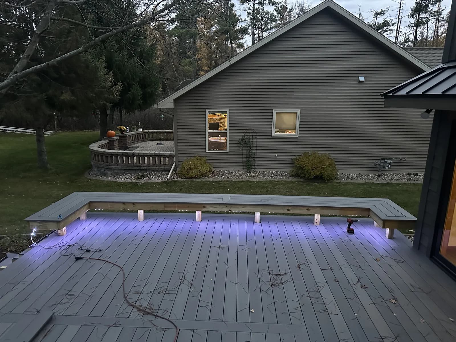 Deck Under Bench Lighting