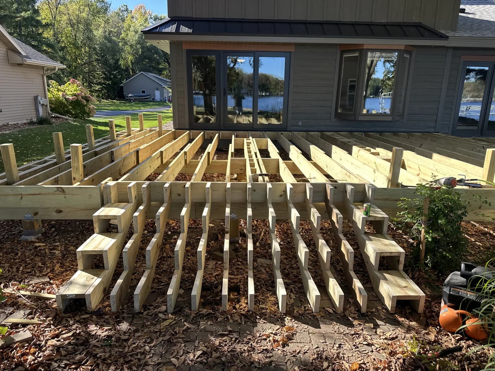 Shawano Deck Stair Framing