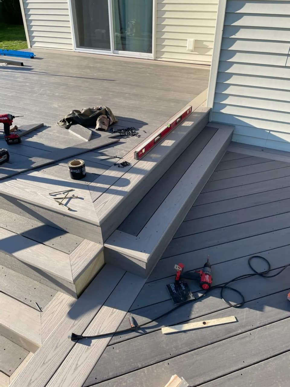 Greenville Mulit Level Composite Deck