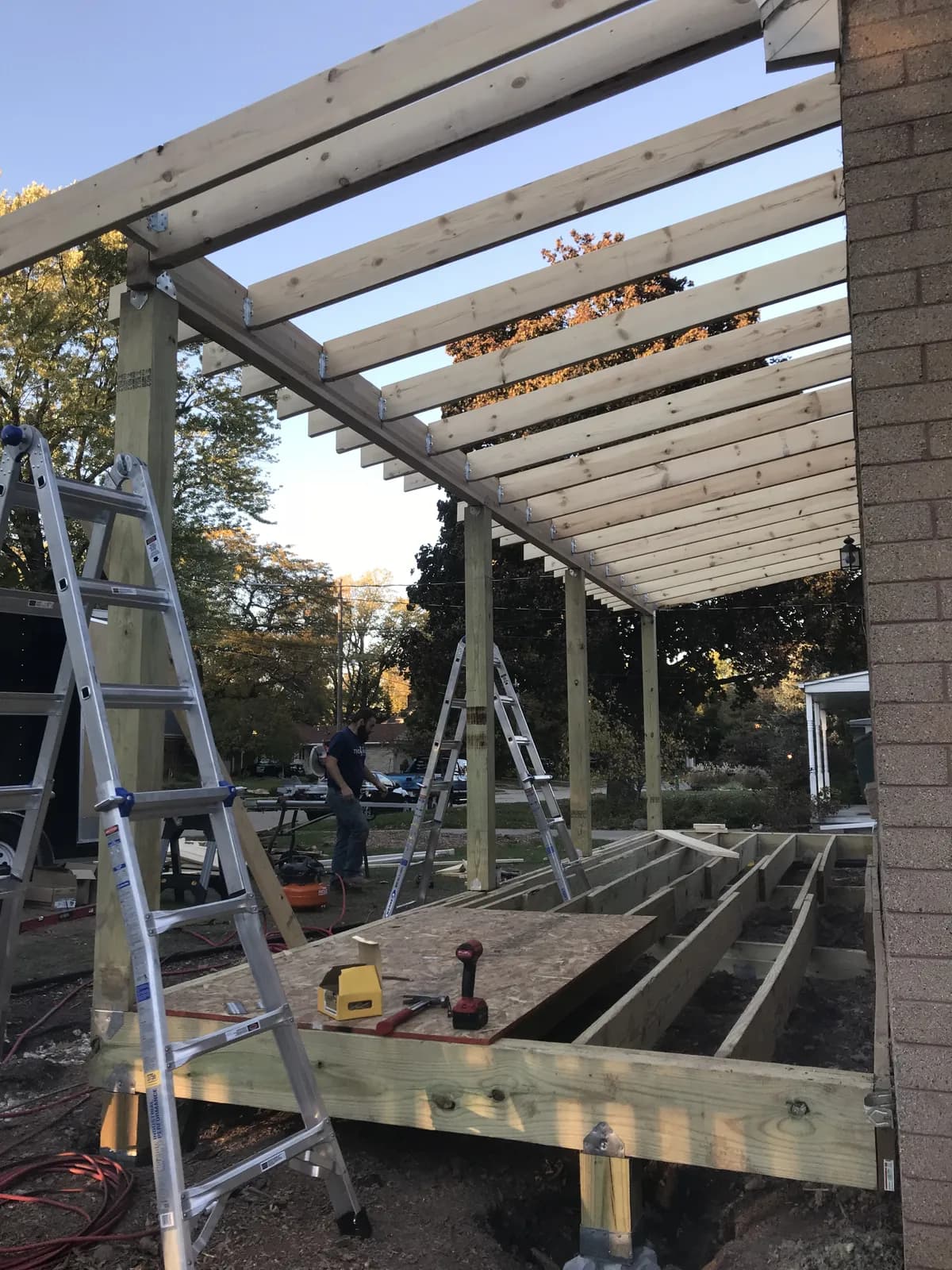Appleton Porch Construction Progress 1