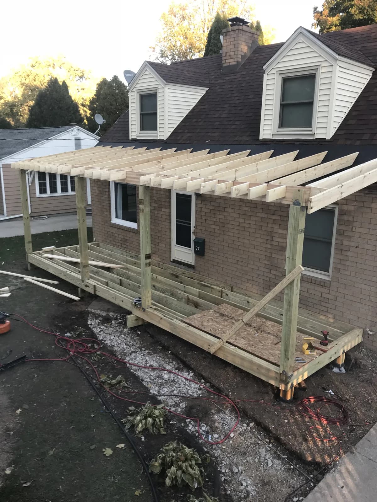 Appleton Porch Construction Progress 2