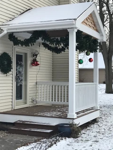 Black Wolf Covered Porch