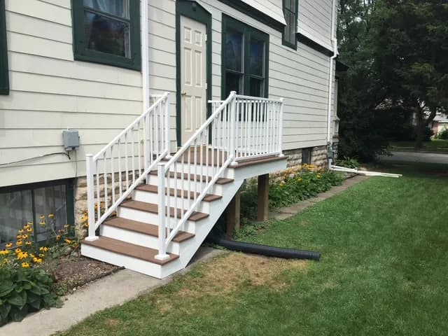 Fond du Lac AZEK Access Stairs Home Remodel