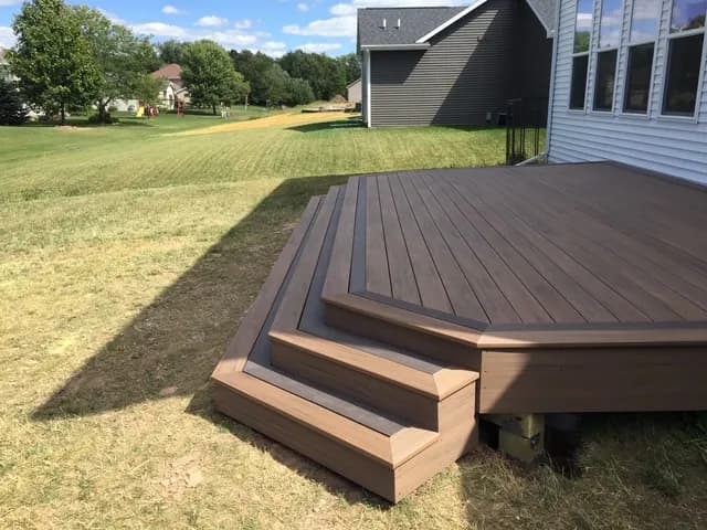 Kimberly AZEK Deck Multi-Width Decking Cascading Stairs