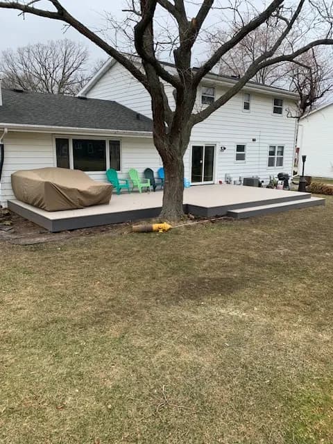 Neenah AZEK Deck No Railings
