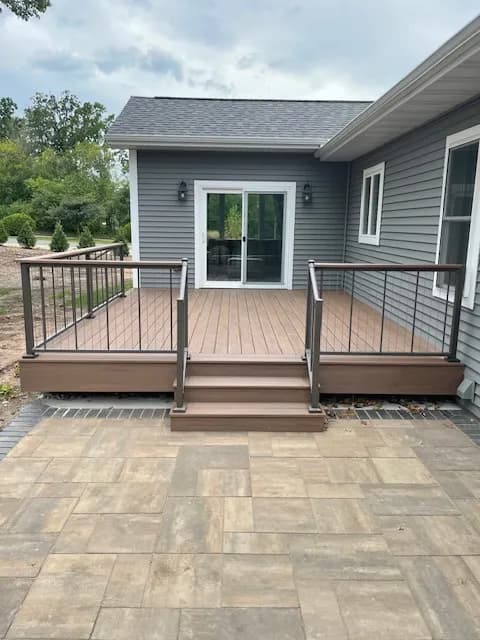 Oshkosh AZEK TimberTech Deck Drink Rail Westbury