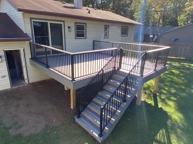 Appleton Composite AZEK Deck Drink Rail C10 Tuscany