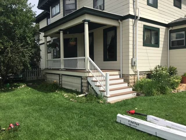 Fond du Lac Composite Porch Remodel