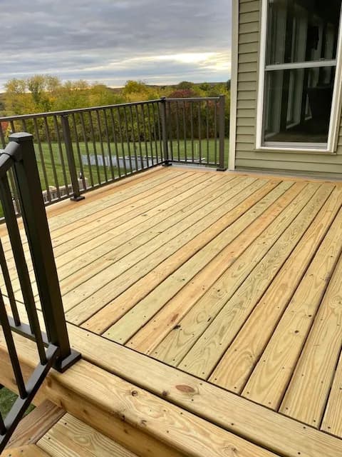 Deck Treated Aluminum Railing Shiocton