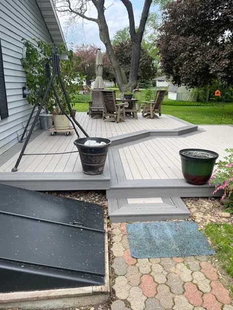 Neenah Multi-Level TimberTech Deck 1