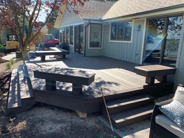 TimberTech Deck Benches Winneconne