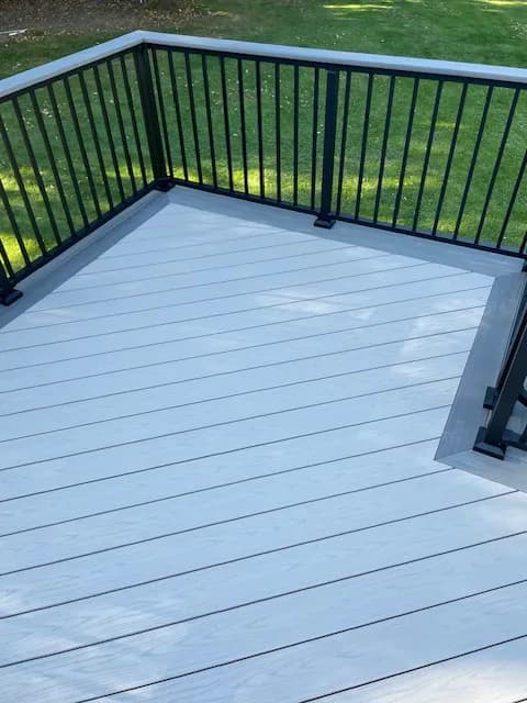 Oshkosh TimberTech Deck Build Drink Rail Black Aluminum Railing