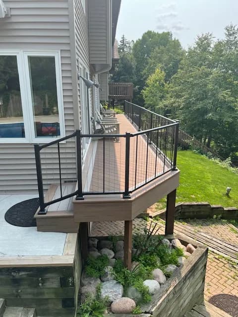 Appleton TimberTech Deck Construction Verticable Rail