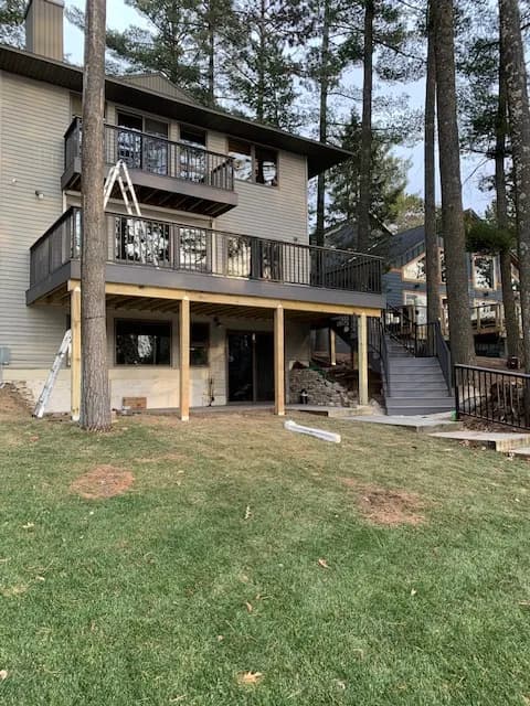 TimberTech Deck Multi-Level Deck Custom Stairs