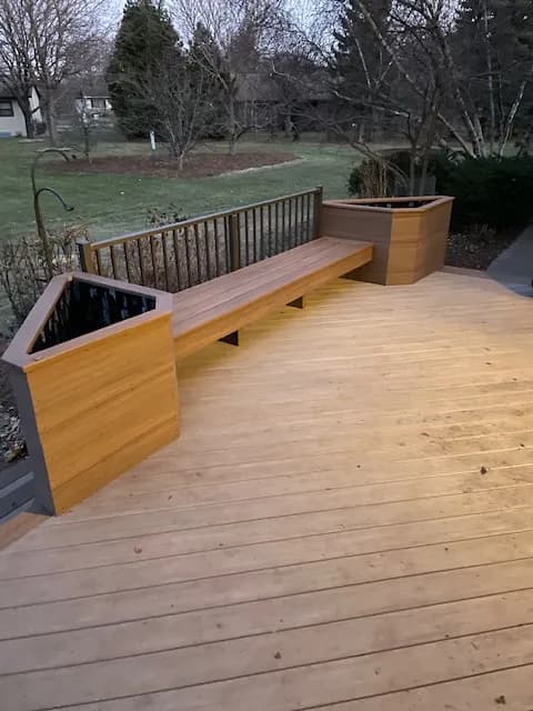 Oshkosh TimberTech Deck Remodel Flower Boxes