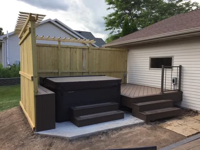 TimberTech Small Deck Privacy Wall Custom Build
