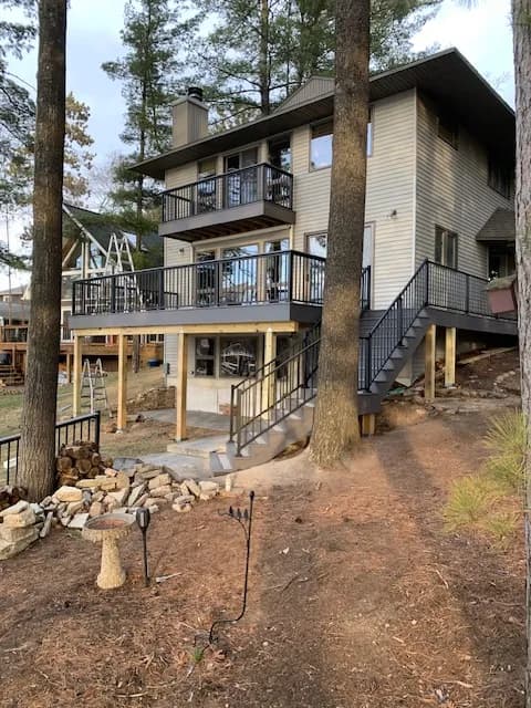 Waupaca Timertech Multi-Level Deck Custom Stairs