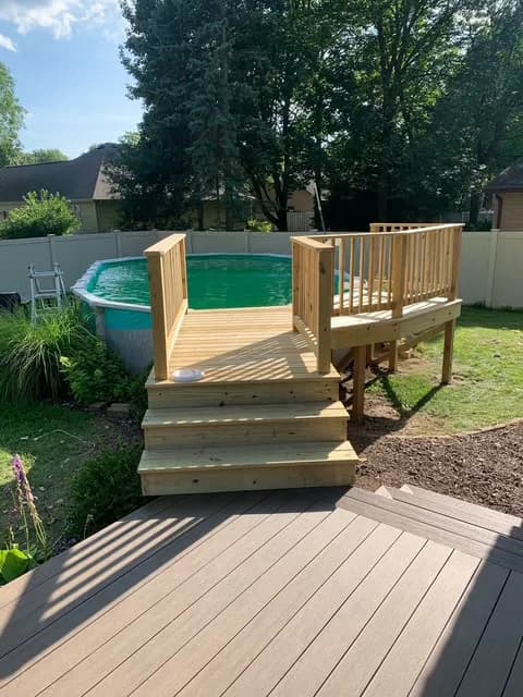 Menasha Wood Pool Deck