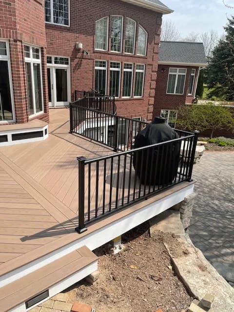 Kaukauna Black Aluminum Railing
