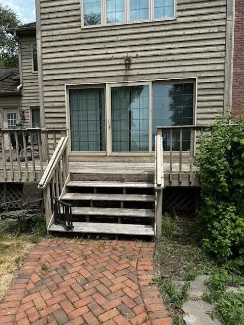 Oshkosh Project Before Lake House Decks