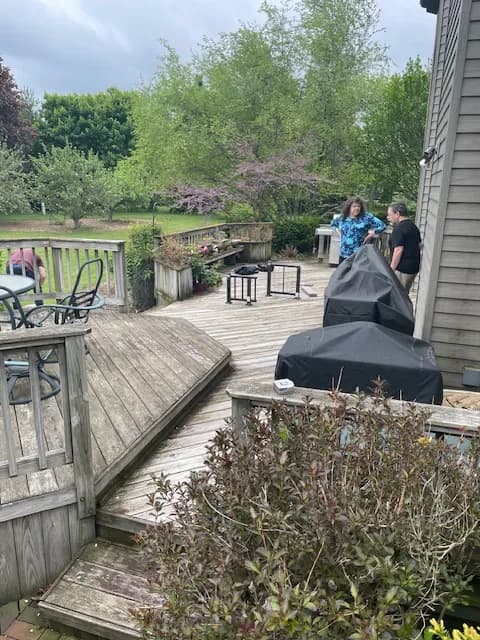 Oshkosh Project Before Photo Octagon Deck