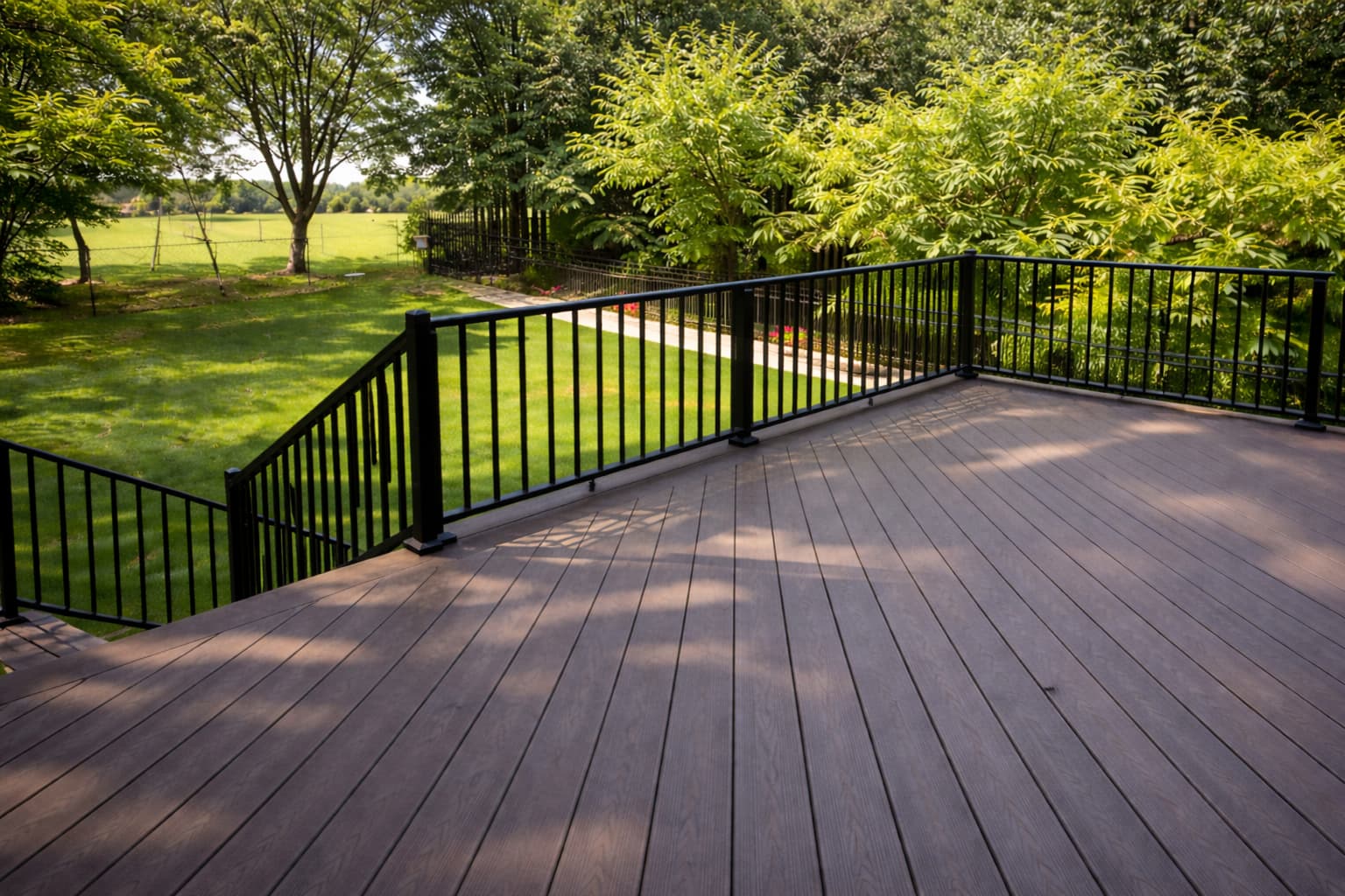 Custom deck built by Tech Five Design & Build